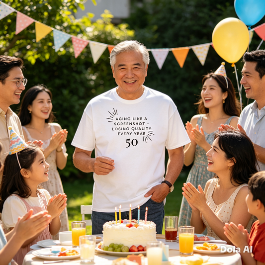 50th Birthday Funny Tee – Aging Like A Screenshot | Hilarious 50th Birthday Gift