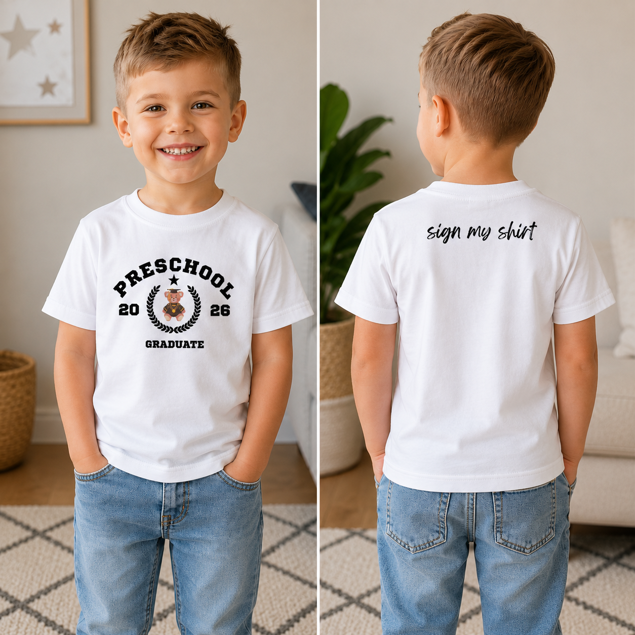 Toddler jersey preschool graduate t-shirt