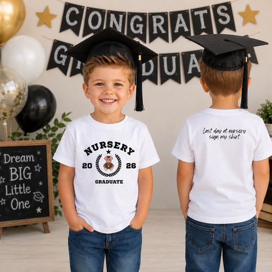 Nursery graduation Toddler jersey t-shirt