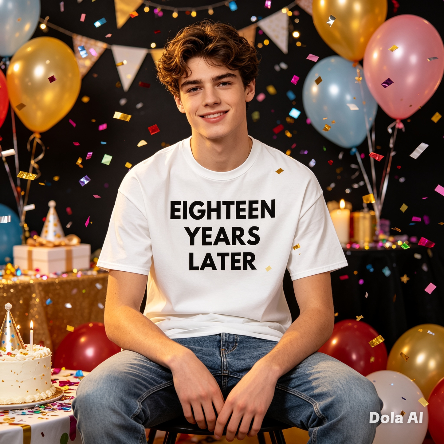 Eighteen Years Later Funny T-Shirt | Adult Humor Graphic Tee | Minimalist Statement Shirt