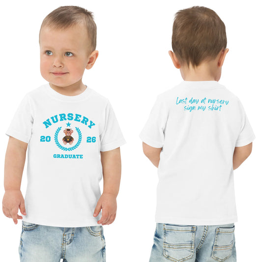 Nursery graduation Toddler jersey t-shirt
