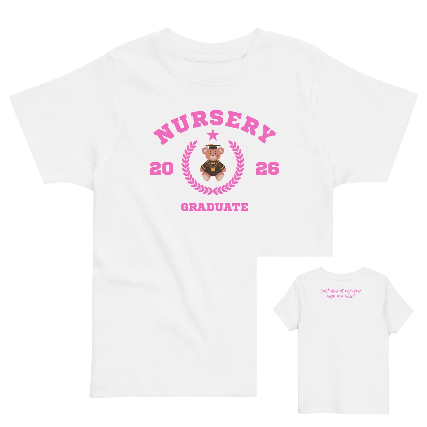 Nursery Graduation Toddler jersey t-shirt