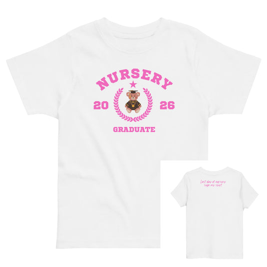 Nursery Graduation Toddler jersey t-shirt